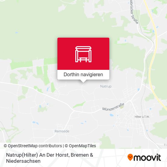 Natrup(Hilter) An Der Horst Karte