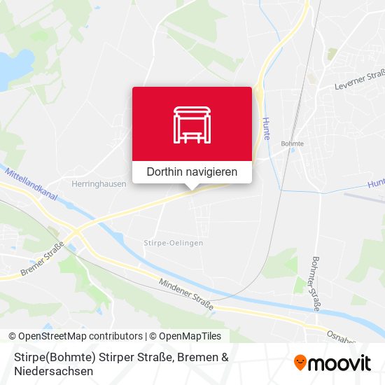 Stirpe(Bohmte) Stirper Straße Karte