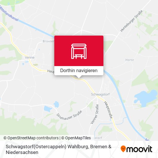Schwagstorf(Ostercappeln) Wahlburg Karte
