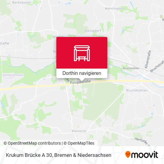 Krukum Brücke A 30 Karte