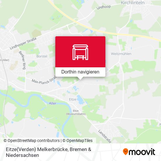 Eitze(Verden) Melkerbrücke Karte