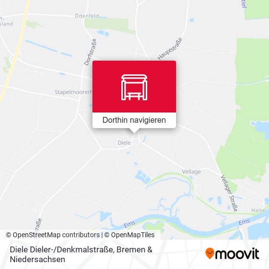 Diele Dieler-/Denkmalstraße Karte