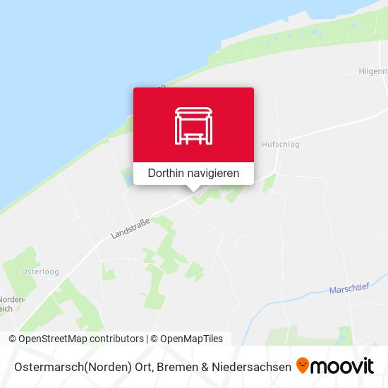 Ostermarsch(Norden) Ort Karte