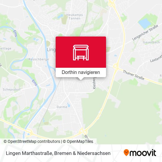 Lingen Marthastraße Karte