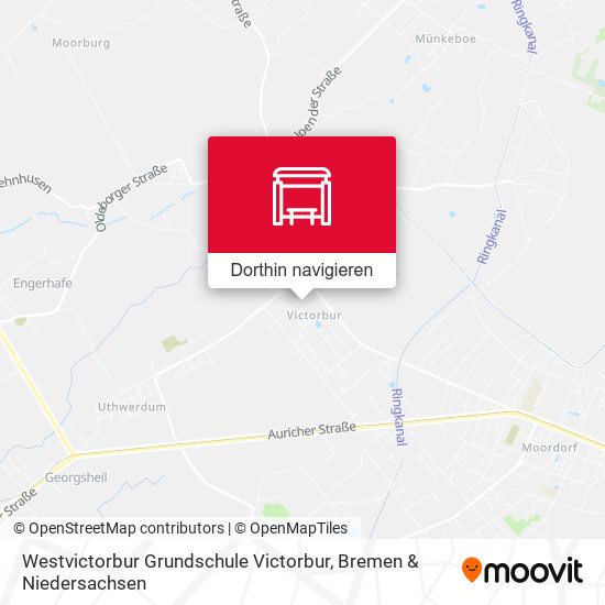 Westvictorbur Grundschule Victorbur Karte