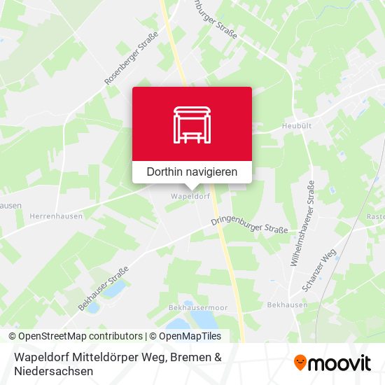 Wapeldorf Mitteldörper Weg Karte