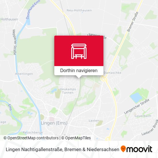 Lingen Nachtigallenstraße Karte