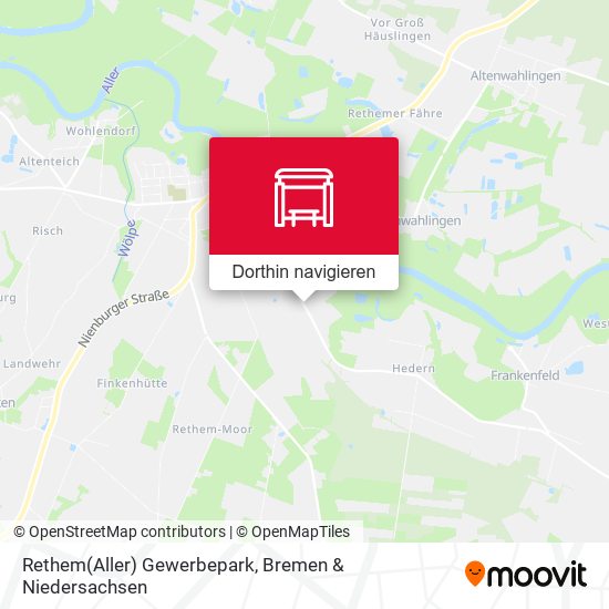 Rethem(Aller) Gewerbepark Karte