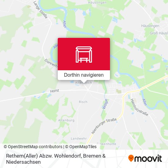 Rethem(Aller) Abzw. Wohlendorf Karte