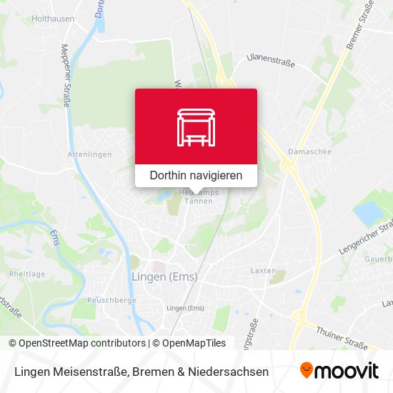 Lingen Meisenstraße Karte