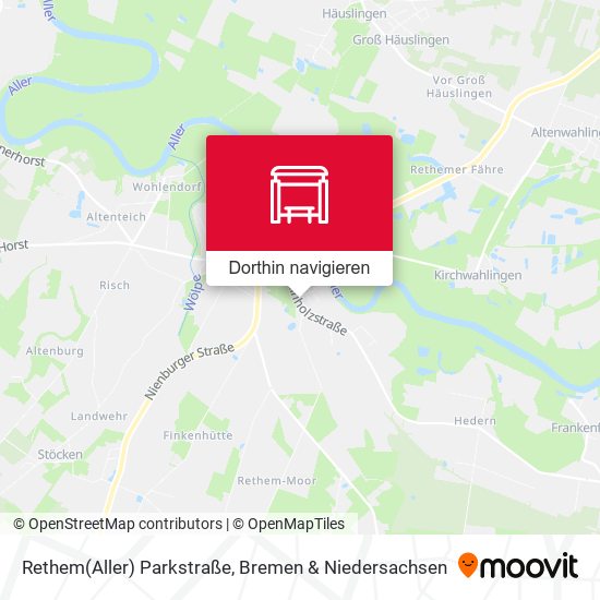 Rethem(Aller) Parkstraße Karte