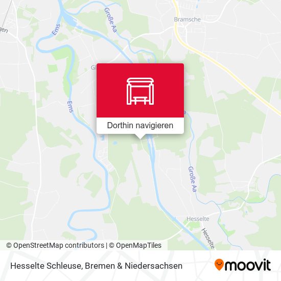 Hesselte Schleuse Karte