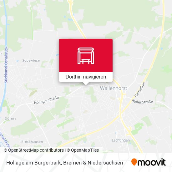 Hollage am Bürgerpark Karte
