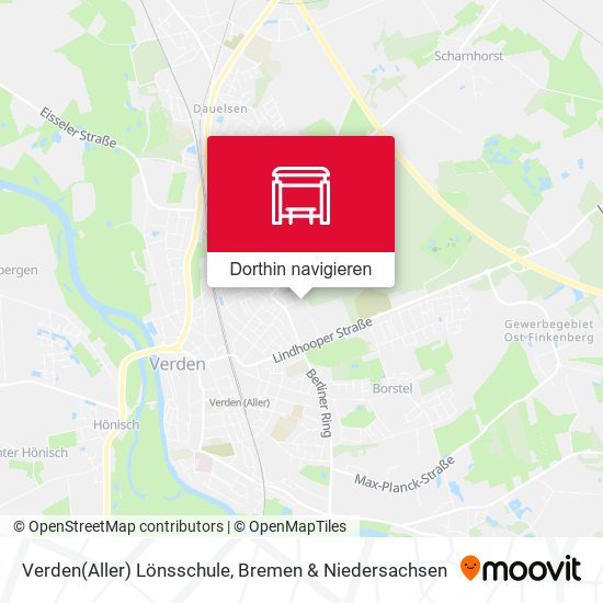 Verden(Aller) Lönsschule Karte