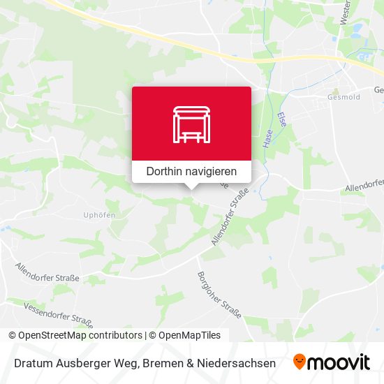 Dratum Ausberger Weg Karte
