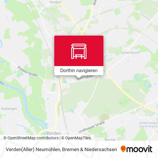 Verden(Aller) Neumühlen Karte
