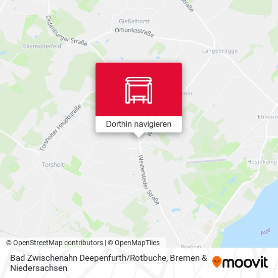 Bad Zwischenahn Deepenfurth / Rotbuche Karte