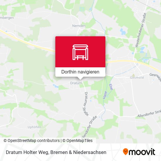 Dratum Holter Weg Karte