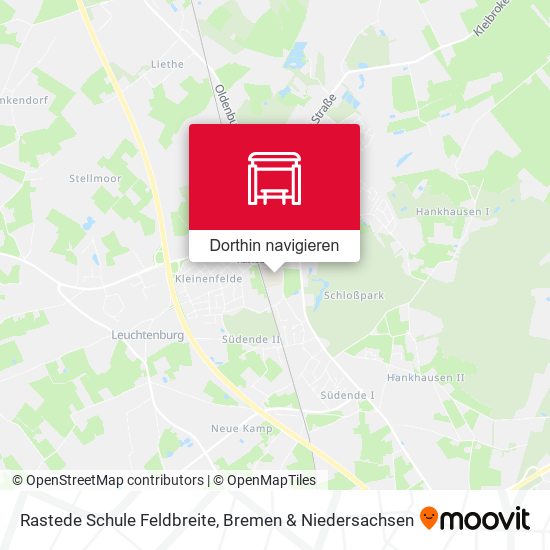 Rastede Schule Feldbreite Karte