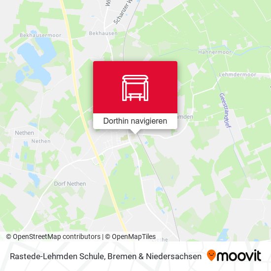 Rastede-Lehmden Schule Karte