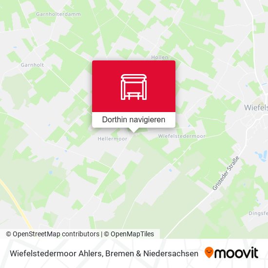 Wiefelstedermoor Ahlers Karte