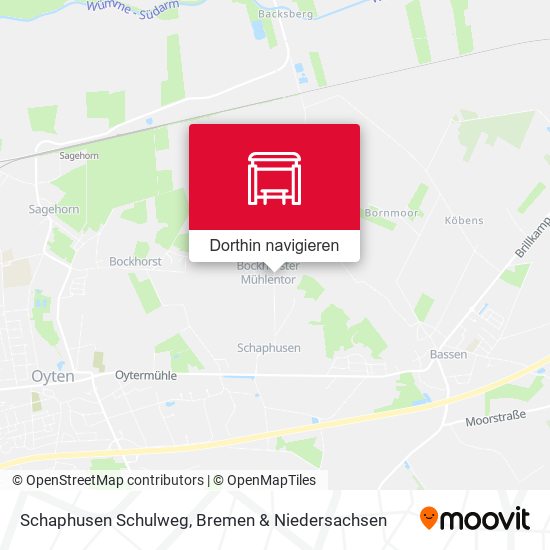 Schaphusen Schulweg Karte