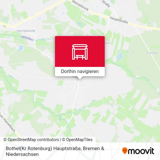 Bothel(Kr Rotenburg) Hauptstraße Karte