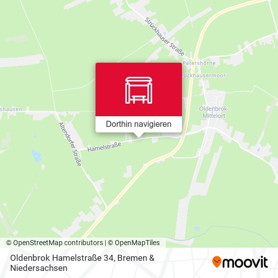 Oldenbrok Hamelstraße 34 Karte