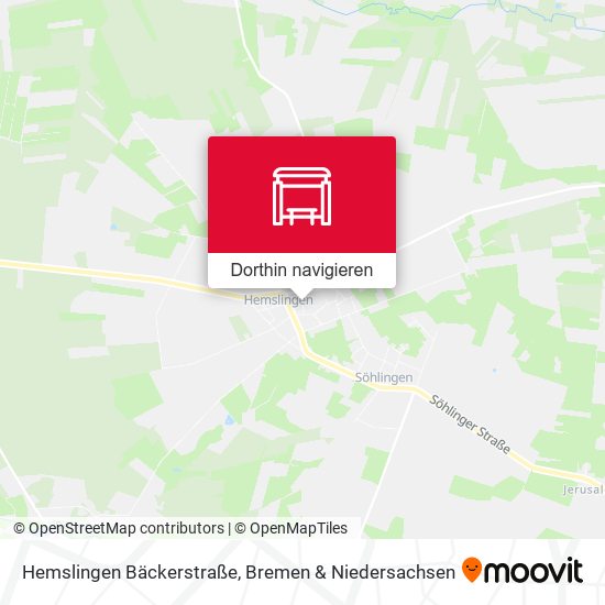 Hemslingen Bäckerstraße Karte