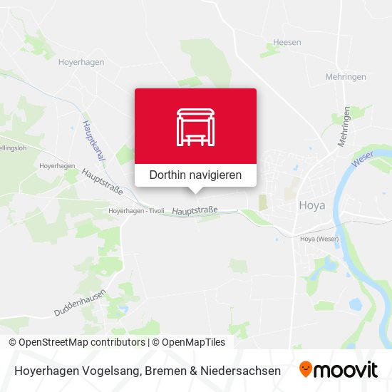 Hoyerhagen Vogelsang Karte
