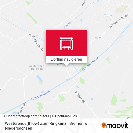 Westerende(Ihlow) Zum Ringkanal Karte