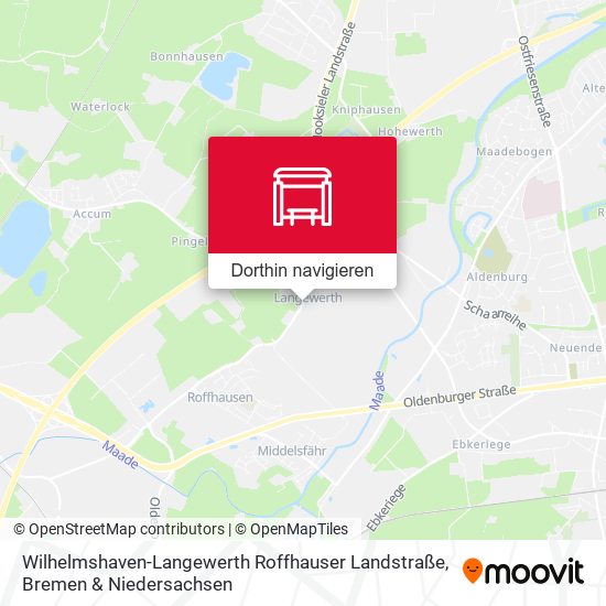 Wilhelmshaven-Langewerth Roffhauser Landstraße Karte