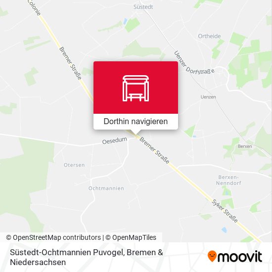 Süstedt-Ochtmannien Puvogel Karte