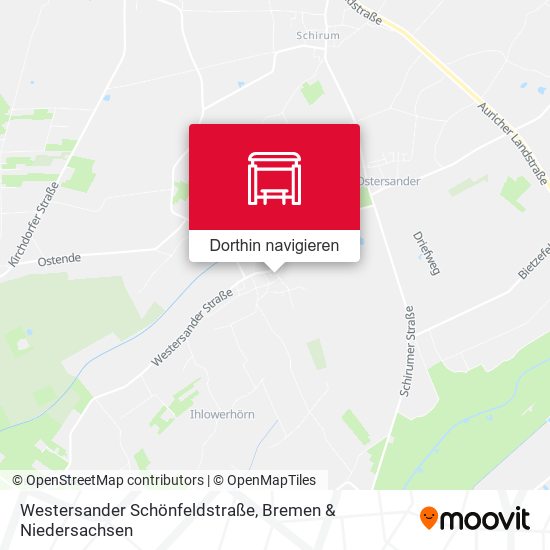 Westersander Schönfeldstraße Karte