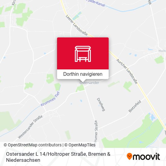 Ostersander L 14 / Holtroper Straße Karte