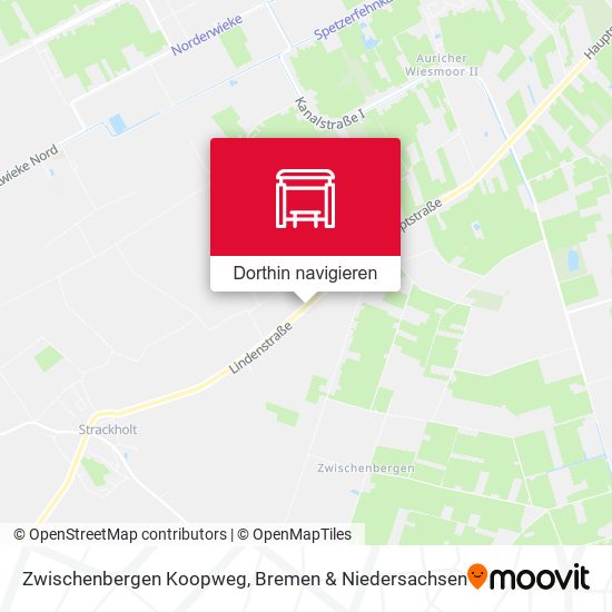 Zwischenbergen Koopweg Karte