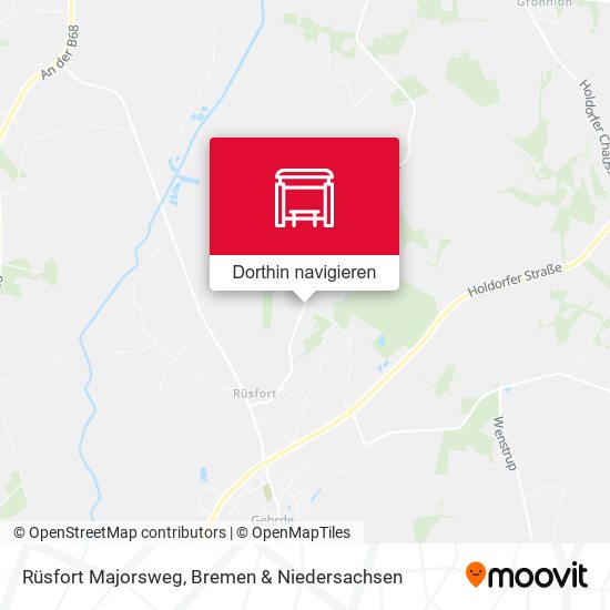 Rüsfort Majorsweg Karte