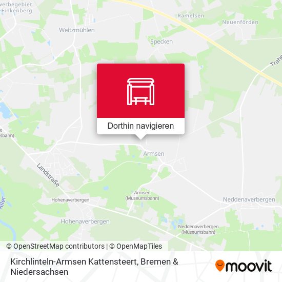 Kirchlinteln-Armsen Kattensteert Karte
