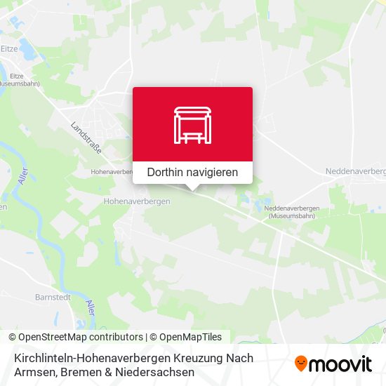 Kirchlinteln-Hohenaverbergen Kreuzung Nach Armsen Karte