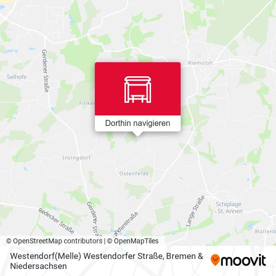 Westendorf(Melle) Westendorfer Straße Karte