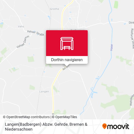 Langen(Badbergen) Abzw. Gehrde Karte