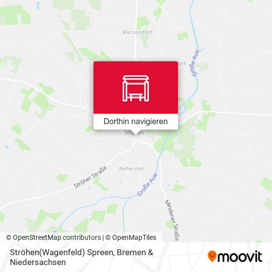 Ströhen(Wagenfeld) Spreen Karte