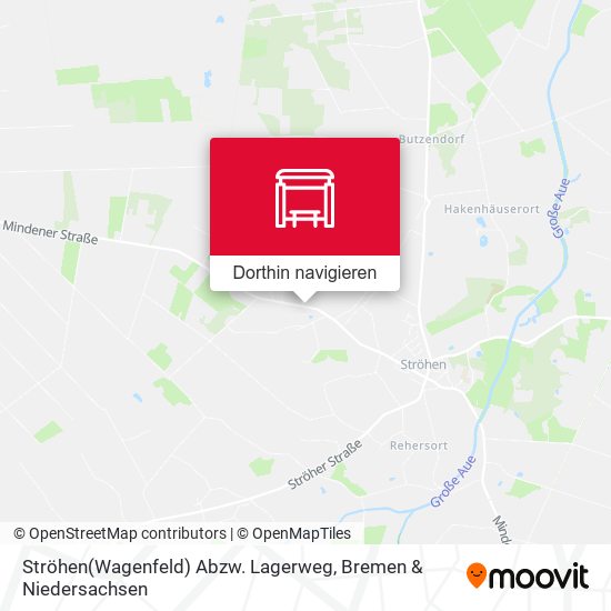 Ströhen(Wagenfeld) Abzw. Lagerweg Karte