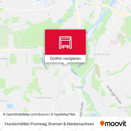Hundsmühlen Postweg Karte