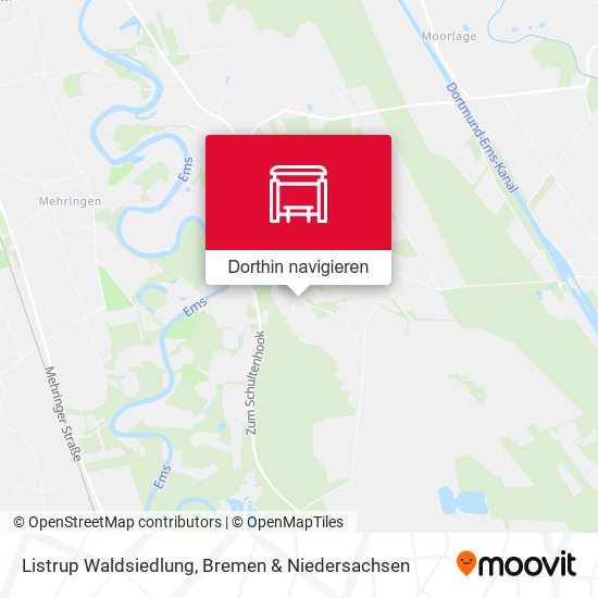 Listrup Waldsiedlung Karte