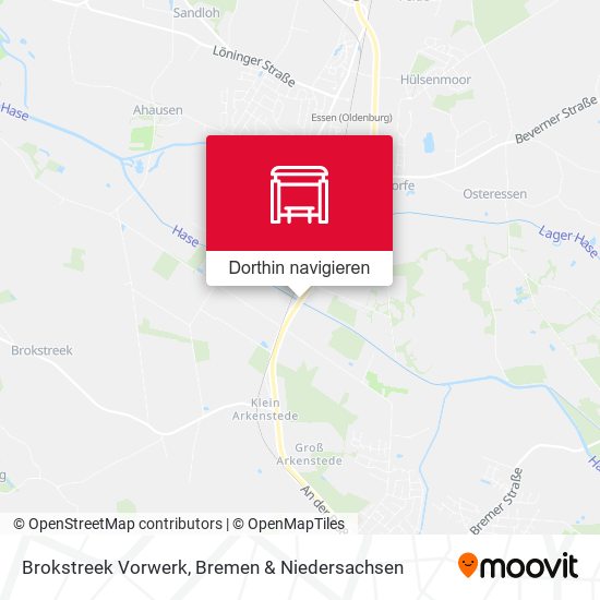Brokstreek Vorwerk Karte