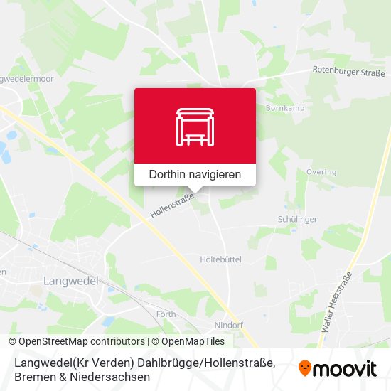 Langwedel(Kr Verden) Dahlbrügge / Hollenstraße Karte