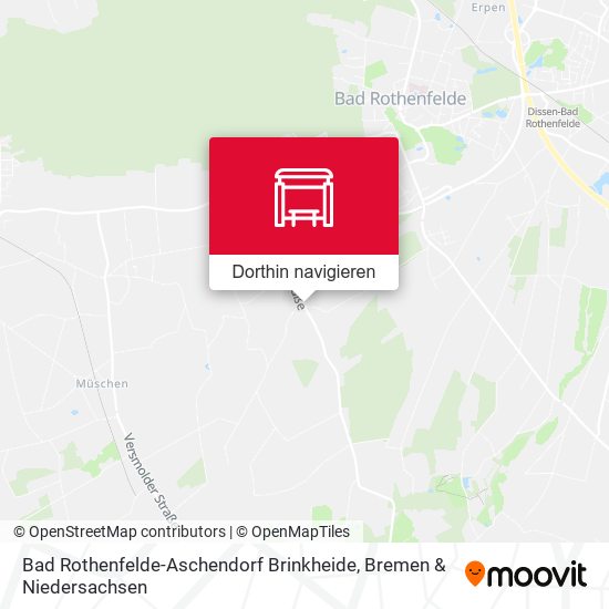 Bad Rothenfelde-Aschendorf Brinkheide Karte