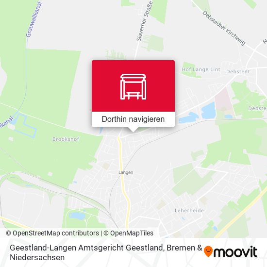 Geestland-Langen Amtsgericht Geestland Karte