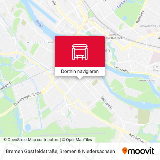 Bremen Gastfeldstraße Karte